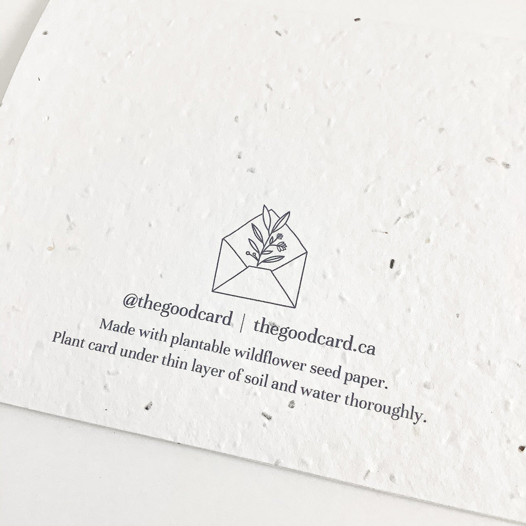 Plantable Greeting Card - Thank you